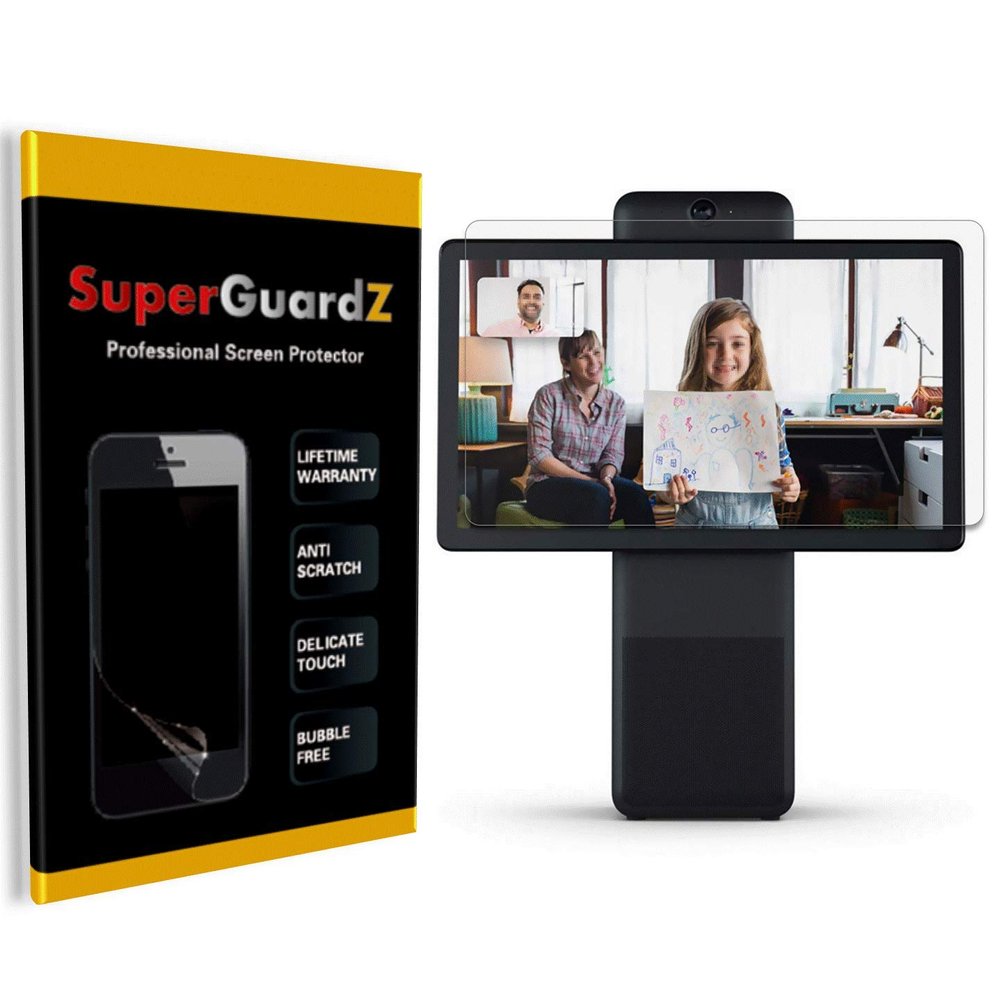 [3-Pack] for Facebook Portal Plus Screen Protector - SuperGuardZ, Ultra Clear, Anti-Scratch, Anti-Bubble [Lifetime Replacement]