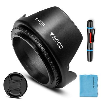 67mm Lens Hood,Universal Tulip Flower Lens Hood Sun Shade with Centre Pinch Lens Cap for Canon Nikon Sony Pentax Olympus Fuji Camera