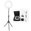 Yidoblo Ring Light Kit [Upgraded Version-1.8cm Ultra Slim]-18 inches,3200-5600K,Dimmable LED Ring Light with Light Stand, Phone Clip,Hot Shoe Adapter for Portrait Makeup Video Shooting (S White) view 1