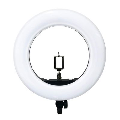 Yidoblo Ring Light Kit [Upgraded Version-1.8cm Ultra Slim]-18 inches,3200-5600K,Dimmable LED Ring Light with Light Stand, Phone Clip,Hot Shoe Adapter for Portrait Makeup Video Shooting (S Black)