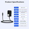 12V 1A Power Supply Adapter for IP/CCTV Security Camera, Output DC 12V 1000mA, Input AC 100V-240V, 50/60Hz, US Plug,10ft AC to DC Power Cord (Black) view 3