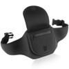 Deluxe Portable CD Player Holder Case with Belt - Black - for Exercise, Yoga, Hiking or Biking view 1