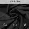 Exttlliy Polyester Professional Salon Smock Hair Stylist Jacket, Black, XL view 3