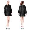 Exttlliy Polyester Professional Salon Smock Hair Stylist Jacket, Black, XL view 4
