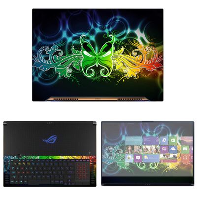 Decalrus - Protective Decal Rainbow Skin Sticker for Asus ROG Zephyrus S GX701GX (17.3" Screen) case Cover wrap ASzephyrusGX701-164