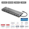 SIIG USB C MST Triple Monitor Docking Station for Windows Thunderbolt 3 Compatible [Single 4k, Dual 1080p, Triple 720p] 100W PD - HDMI/VGA/DP, Gigabit Ethernet, SD/TF, USB 3.0 and Audio JU-DK0E11-S1 view 2