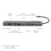 SIIG USB C MST Triple Monitor Docking Station for Windows Thunderbolt 3 Compatible [Single 4k, Dual 1080p, Triple 720p] 100W PD - HDMI/VGA/DP, Gigabit Ethernet, SD/TF, USB 3.0 and Audio JU-DK0E11-S1 view 4