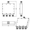 GSPDF1020S4 4-Way Power Divider Power Splitter Combiner TNC/N/SMA Tpye 8dB 1000-2000MHz view 4