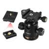 Andoer Tripod Ball Head, DSLR Camera Tripod Ball Head with 1/4 inch Quick Release Plate and Bubble Level, 360 Degree Rotating Panoramic Ball Head for Tripod, Monopod, Slider, DSLR Camera, Camcorder view 4