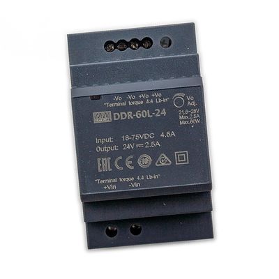 MEAN WELL DDR-60L-5 60W DIN Rail DC/DC Converter O/P +5V12A