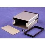 1455NC1601, Extruded Aluminum Enclosure; Clear Anodized; 160mm Length; Open Bezel; Aluminum endplate