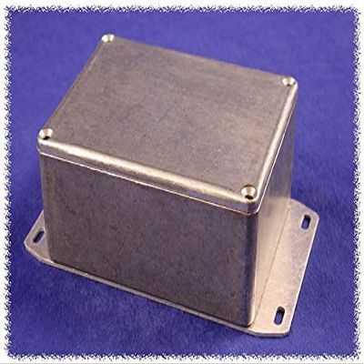 1590WTF, Diecast Aluminum Enclosures Light Duty Watertight w/Bottom Flange, Unpainted, 4.74" x 3.13" x 2.17" (LxWxH)