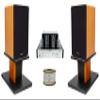 Rockville BluTube Bundle: 70W Tube Amplifier w/Bluetooth, (2) ROCKSHELF 6.5 in Home Theater Bookshelf Speakers, (2) RHT8C 8" Wood Speaker Stands, 100ft 14G CL2 CCA Speaker Wire, 6-Items view 1