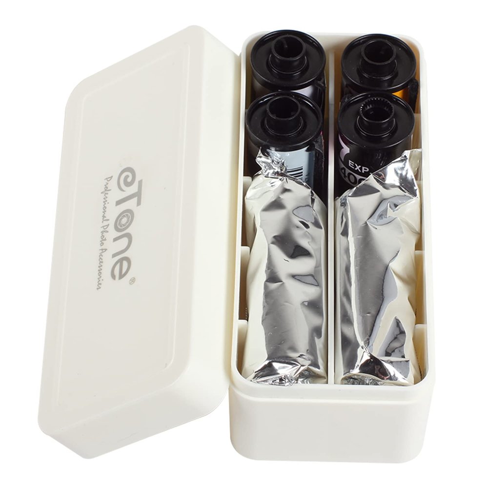 120 220 135 Multi-Format Film Container Case Storage Box B&W B/W Color Slide (White)