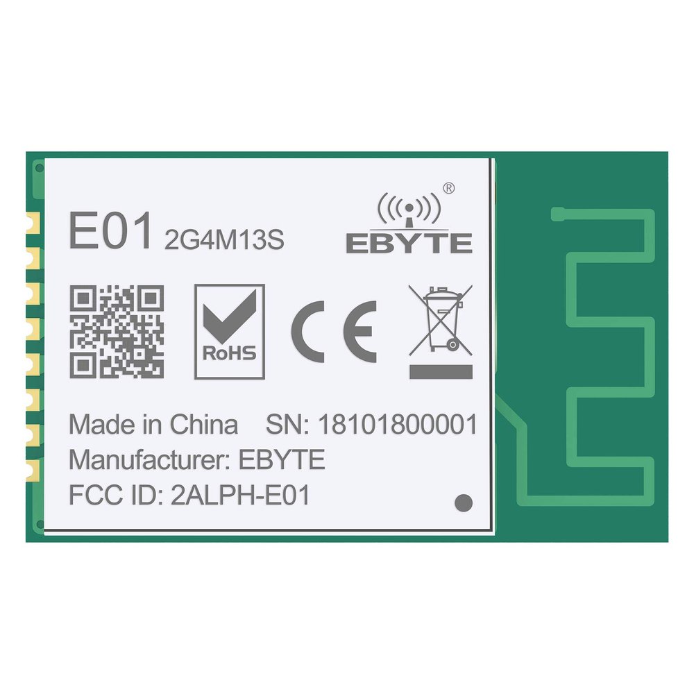 EBYTE E01-2G4M13S nRF24L01 PA LNA 2.4 ghz 13dBm Wireless SPI 2.4GHz nRF24L01P rf Wireless Transmitter and Receiver PCB Antenna