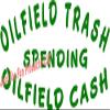 6 x 3 Oilfield Trash Spending Oilfield Cash Vinyl Die Cut Decal Bumper Sticker, Windows, Cars, Trucks, laptops, etc view 1