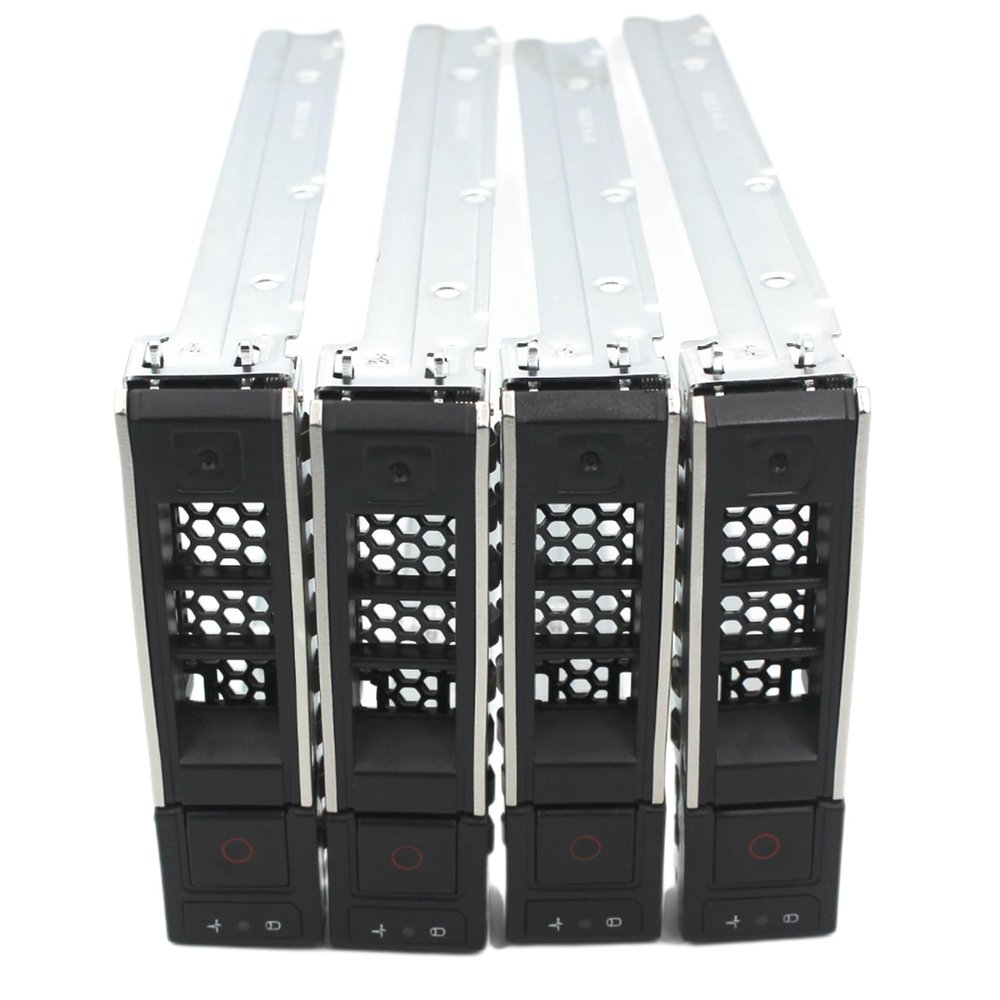 4-Pack 3.5" X7K8W 0X7K8W SAS SATA Hard Drive Caddy for 14th Gen R440 R640 R740 R740xd R940 R6415 R7415 R7425 Servers - Hot Swap Bracket