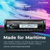 Pioneer MVH-MS512BS Marine Digital Media Receiver  Bluetooth, SiriusXM, USB, FLAC, Conformal Coating, Color Change, White Display for Outdoor, AM/FM Radio, Hi-Volt RCA, iPhone/Android Compatible view 2