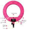 Yidoblo QS-480SII Ring lamp 18" 96W 480pcs LED Ring Light 2800-9900K Video Beauty Salon YouTube Media Film Studio Sefile (QS-480Ell Rose RED) view 4