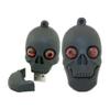 128GB Human Skeleton Shape USB Flash Drive USB 2.0 Stick Flash Disk Thumb Drive U Disk Pen Drive USB 2.0 Stick PenDrive USB Drive Memory Stick External Storage USB Disk with Chain (Black) view 1