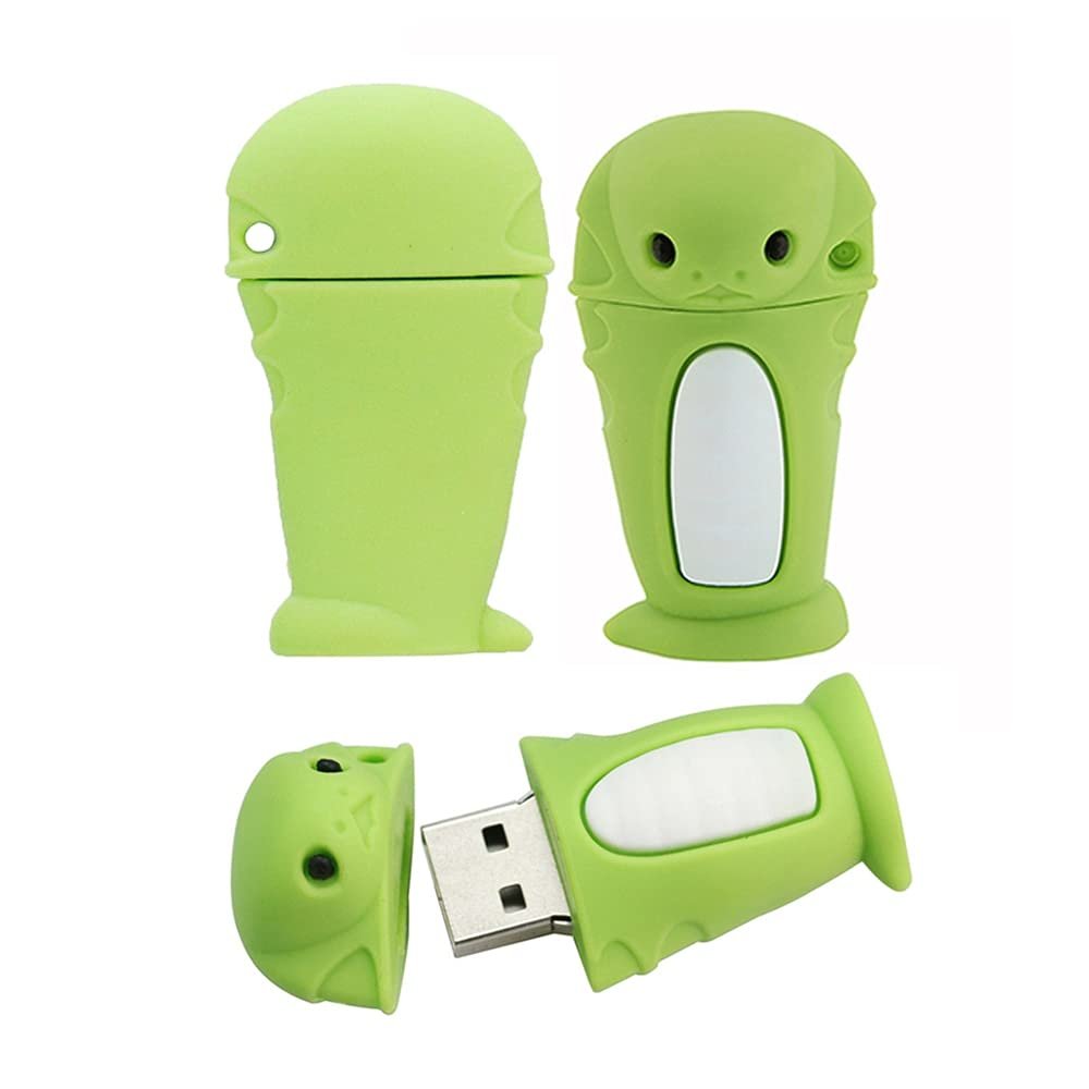 32GB Cartoon 12 Symbolic Animals USB Flash Drive U Disk USB 2.0 Data USB Flash Disk Memory Stick Pen Drive Storage Device USB Drive External Storage Flash Disk USB Disk (Snake)