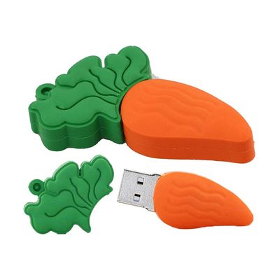 128GB Carrot Shape USB Flash Drive USB 2.0 Memory Stick U Disk PenDrive Thumb Drive USB Drive Flash Disk USB Stick (Orange)