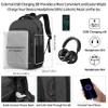 17.3 Inch Laptop Backpack, School Backpack,Large TSA Travel Carry on Backpack,College Student Bookbag with USB Port,Teenagers Water Resistant Computer Bagpack Gift for Men Women,Grey view 4