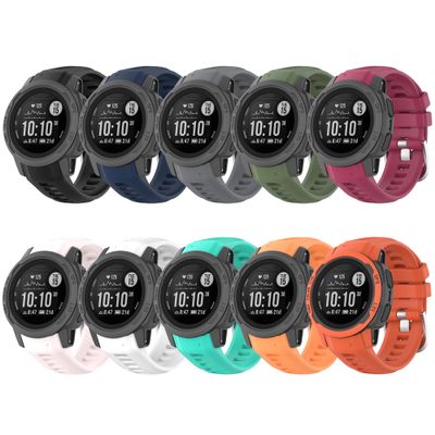 Band for Garmin Instinct 2S, Soft Silicone Replacement Watch Band Strap for Garmin Instinct 2S Solar (No Tracker)