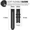 Band for Garmin Instinct 2S, Soft Silicone Replacement Watch Band Strap for Garmin Instinct 2S Solar (No Tracker) view 3