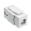 ACCL Keystone Insert, White, USB 2.0 Type A Female to Type B Female Reversible Adapter, 4pk view 1