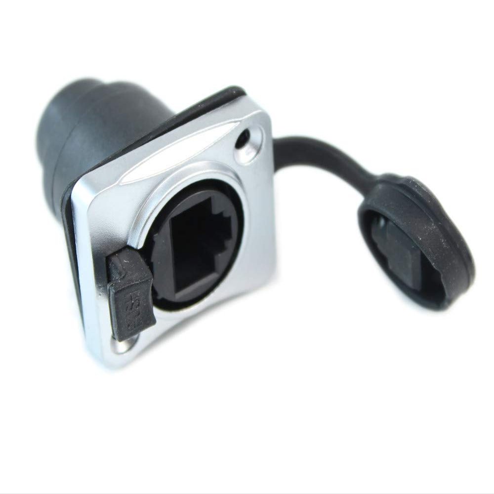 MyCableMart Wallplate: Ethercon CAT6/RJ45 D-Series/Neutrik Panel Mount Connector