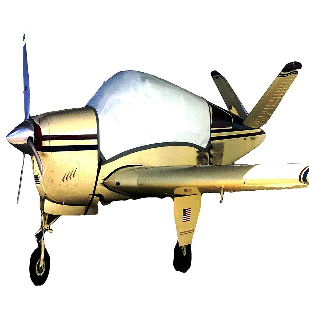 Blue Gator Beech Barron/Debonair 35 Airplane Cover (White)