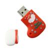 16GB Christmas Sock Shape USB Flash Drive USB 2.0 Stick Flash Disk Thumb Drive U Disk Pen Drive USB 2.0 Stick PenDrive USB Drive Memory Stick External Storage USB Disk with Chain (Red) view 4