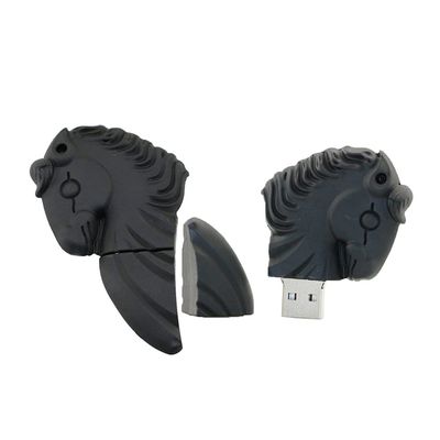 32GB Pegasus Horse Shape USB 2.0 Flash Drive USB Stick USB Flash Disk Pen Drive U Disk USB Disk Flash Memory Thumb Drive Memory Stick with Chain (Black)