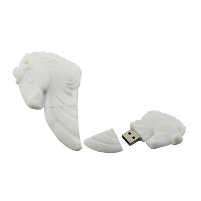 128GB Pegasus Horse Shape USB 2.0 Flash Drive USB Stick USB Flash Disk Pen Drive U Disk USB Disk Flash Memory Thumb Drive Memory Stick with Chain (White)