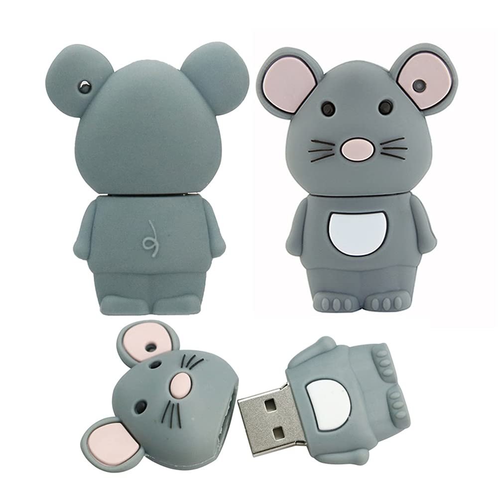 16GB Cartoon 12 Symbolic Animals USB Flash Drive U Disk USB 2.0 Data USB Flash Disk Memory Stick Pen Drive Storage Device USB Drive External Storage Flash Disk USB Disk (Mouse)