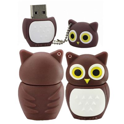 8GB Owl Shape USB Flash Drives Pen Drive Memoria Flash Stick PenDrives USB Flash Disk Thumb Drive U Disk USB Drive USB 2.0 Pen Drive PenDrive (Brown)