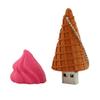 128GB Ice Cream Shape USB Flash Drive U Disk USB 2.0 Data USB Flash Disk Memory Stick Pen Drive Storage Device USB Drive External Storage Flash Disk USB Disk (Pink) view 4