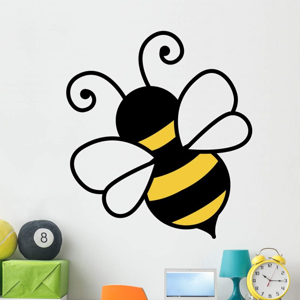 Bee Wall Mural Wallmonkeys Peel and Stick Vinyl Graphic (48 in H x 48 in W) WM525762