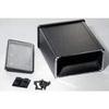 1457N1202EBK, Black EMI/RFI Protection Watertight Extruded Aluminum Enclosure view 1