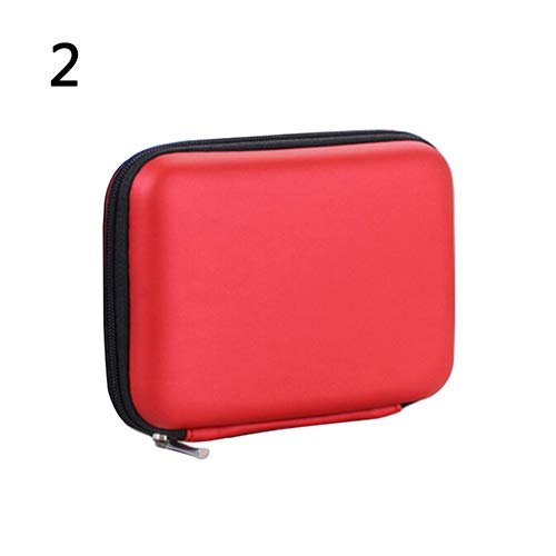 Shineweb Mini Protector Case Cover Pouch for 2.5 Inch USB External HDD Hard Disk Drive Red