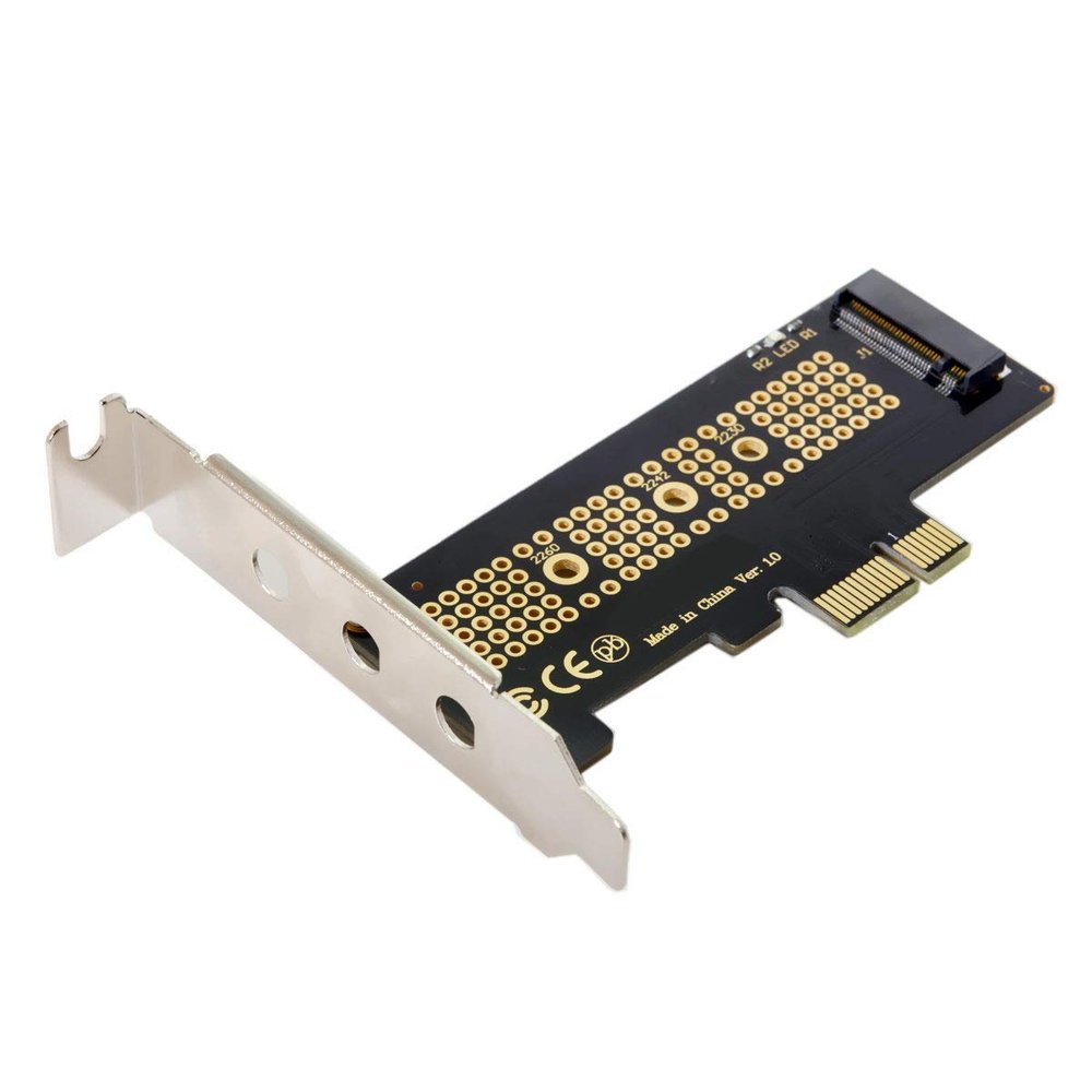 chenyang M.2 NVME to PCIe 3.0 X1 Adapter NVME/AHCI SSD to PCI Express Expansion Card Adapter with 8cm/12cm Slot Bracket