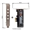 chenyang M.2 NVME to PCIe 3.0 X1 Adapter NVME/AHCI SSD to PCI Express Expansion Card Adapter with 8cm/12cm Slot Bracket view 3