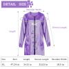 Polyester Professional Salon Smock Hair Stylist Jacket, Violet, M view 2
