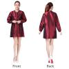 Polyester Professional Salon Smock Hair Stylist Jacket, Dark Red, M view 4