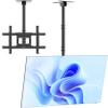 ONKRON Ceiling TV Mount for 32-80 Inch Screen up to 150 lbs, Height Adjustable Hanging TV Mount with Swivel and Tilt, VESA 100x100-600x400, Full Motion Ceiling Mount TV Bracket Drop Down, Black view 1