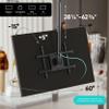ONKRON Ceiling TV Mount for 32-80 Inch Screen up to 150 lbs, Height Adjustable Hanging TV Mount with Swivel and Tilt, VESA 100x100-600x400, Full Motion Ceiling Mount TV Bracket Drop Down, Black view 2