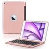 ONHI Ultra-Slim Wireless Keyboard Case for iPad mini 4 / Mini 5, Durable Plastic Alloy Shell, Smart Folio Case with Auto Sleep/Wake Function, Silent Typing Experience (iPad mini 4/5 Rose Gold) view 1