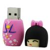 128GB Japanese Kimono Girl Shape USB Flash Drives Pen Drive Memoria Flash Stick PenDrives USB Flash Disk Thumb Drive U Disk USB Drive USB (Pink) view 4