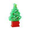 128GB Christmas Tree Shape USB Flash Drive USB 2.0 Stick Flash Disk Thumb Drive U Disk Pen Drive USB 2.0 Stick PenDrive USB Drive Memory Stick External Storage USB Disk with Chain (Green) view 2